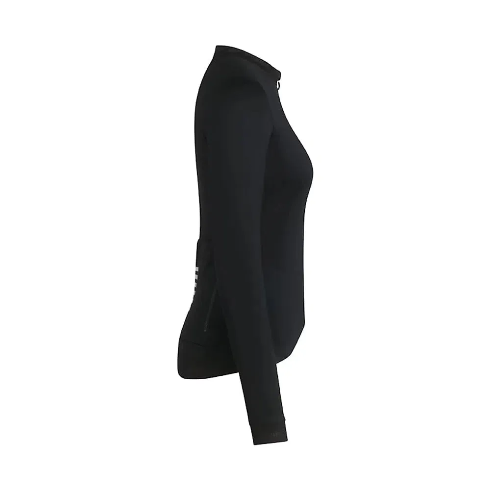Rapha Pro Team Thermal Long Sleeve Women Jersey, BLW Black Rapha Pro Team Thermal Long Sleeve Women Jersey, BLW Black