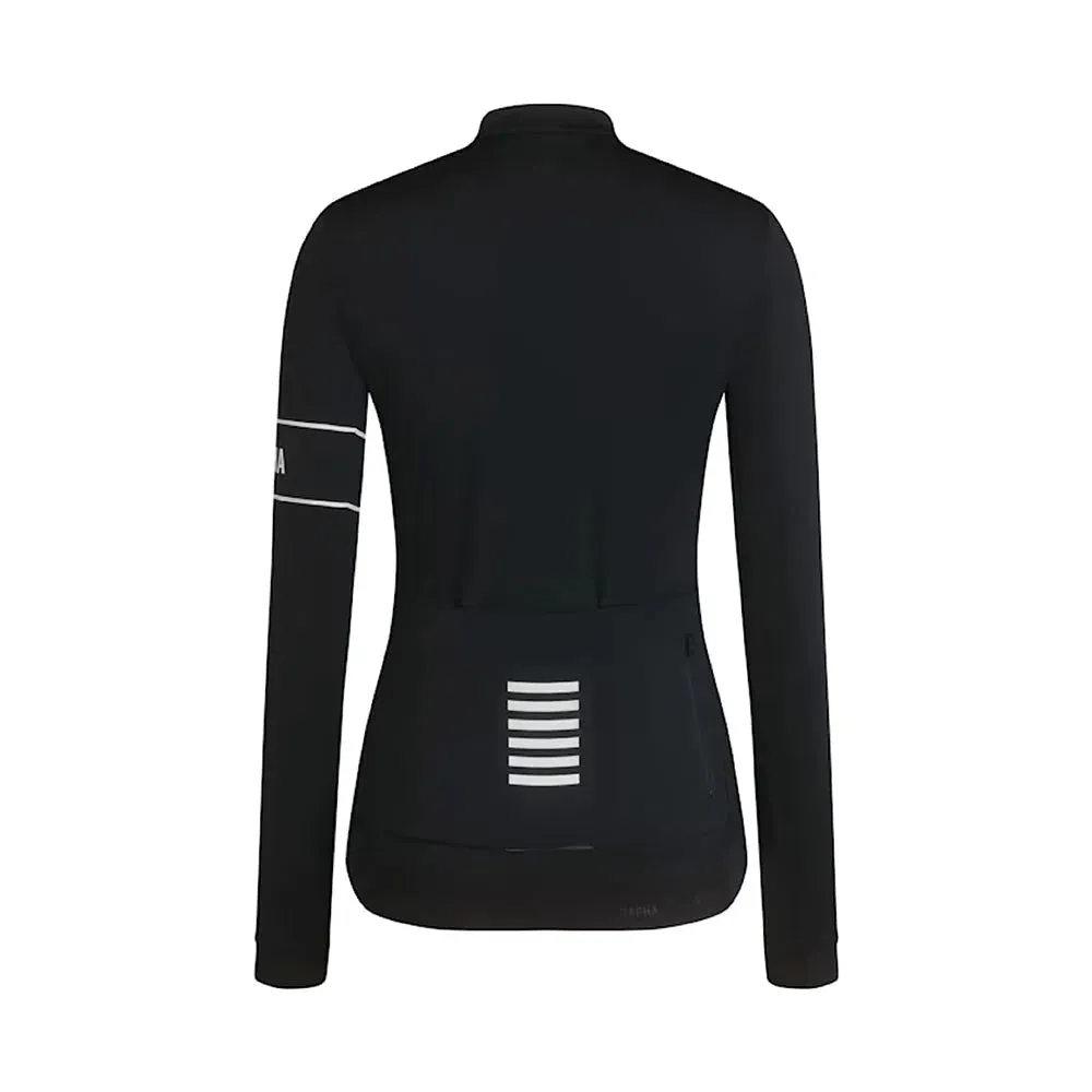 Rapha Pro Team Thermal Long Sleeve Women Jersey, BLW Black Rapha Pro Team Thermal Long Sleeve Women Jersey, BLW Black