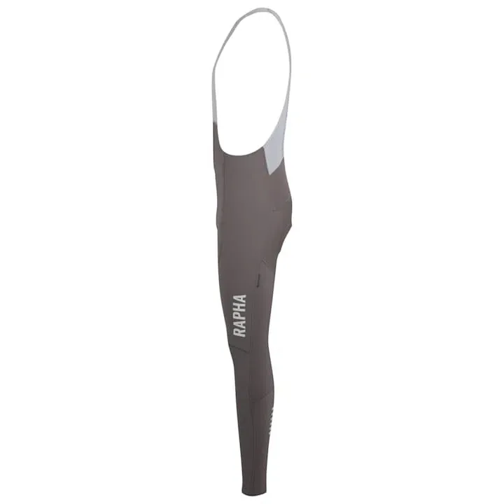 Rapha Pro Team Winter Bib Tights with Pad II, KSC Mushroom/Silver Rapha Pro Team Winter Bib Tights with Pad II, KSC Mushroom/Silver