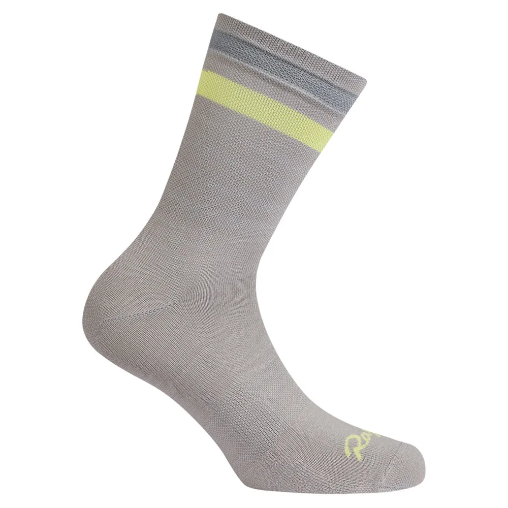 Rapha Reflective Brevet Strumpor, Rock ridge / wild lime Rapha Reflective Brevet Strumpor, Rock ridge / wild lime