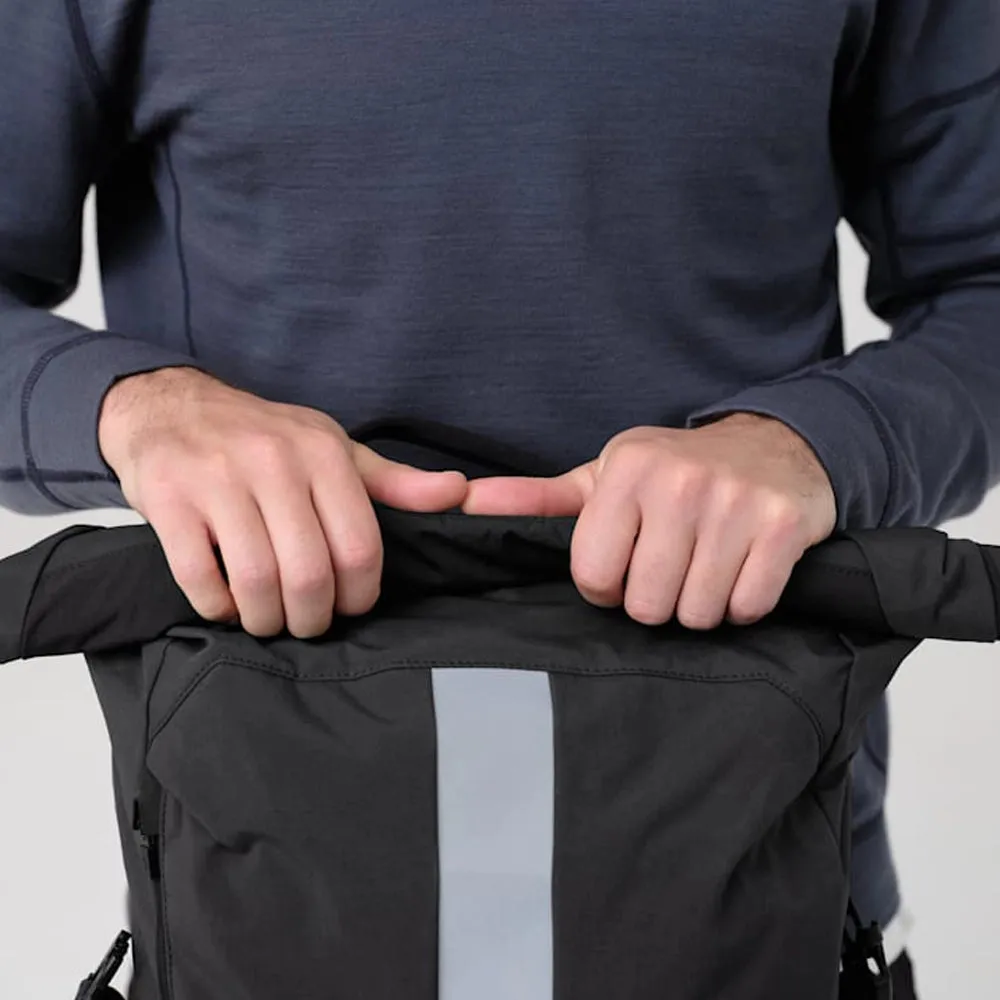Rapha Roll Top Backpack 20L, Black, One Size Rapha Roll Top Backpack 20L, Black, One Size
