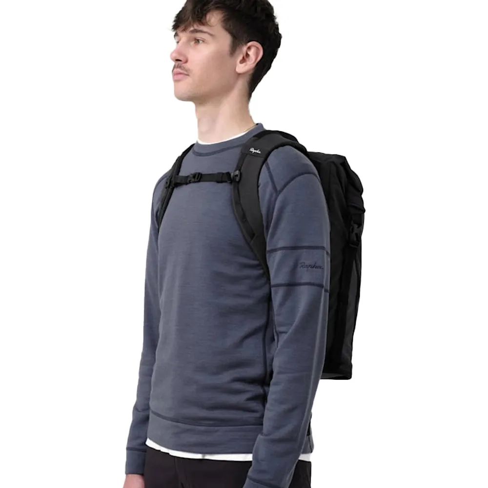 Rapha Roll Top Backpack 20L, Black, One Size Rapha Roll Top Backpack 20L, Black, One Size