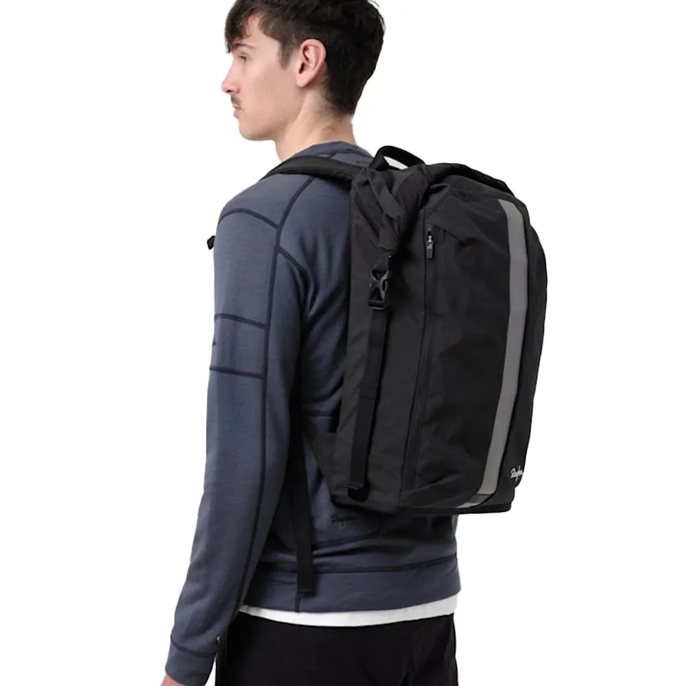 Rapha Roll Top Backpack 20L, Black, One Size Rapha Roll Top Backpack 20L, Black, One Size