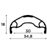 Rapida Boost 29´´ Disc Mtb Framhjul, Black, 15 x 110mm