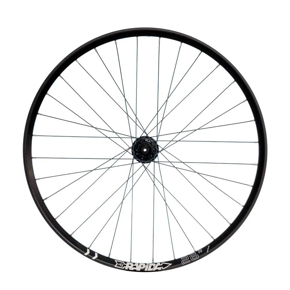 Rapida Taurus 26´´ Disk Mtb Bakhjul, Black, One Size