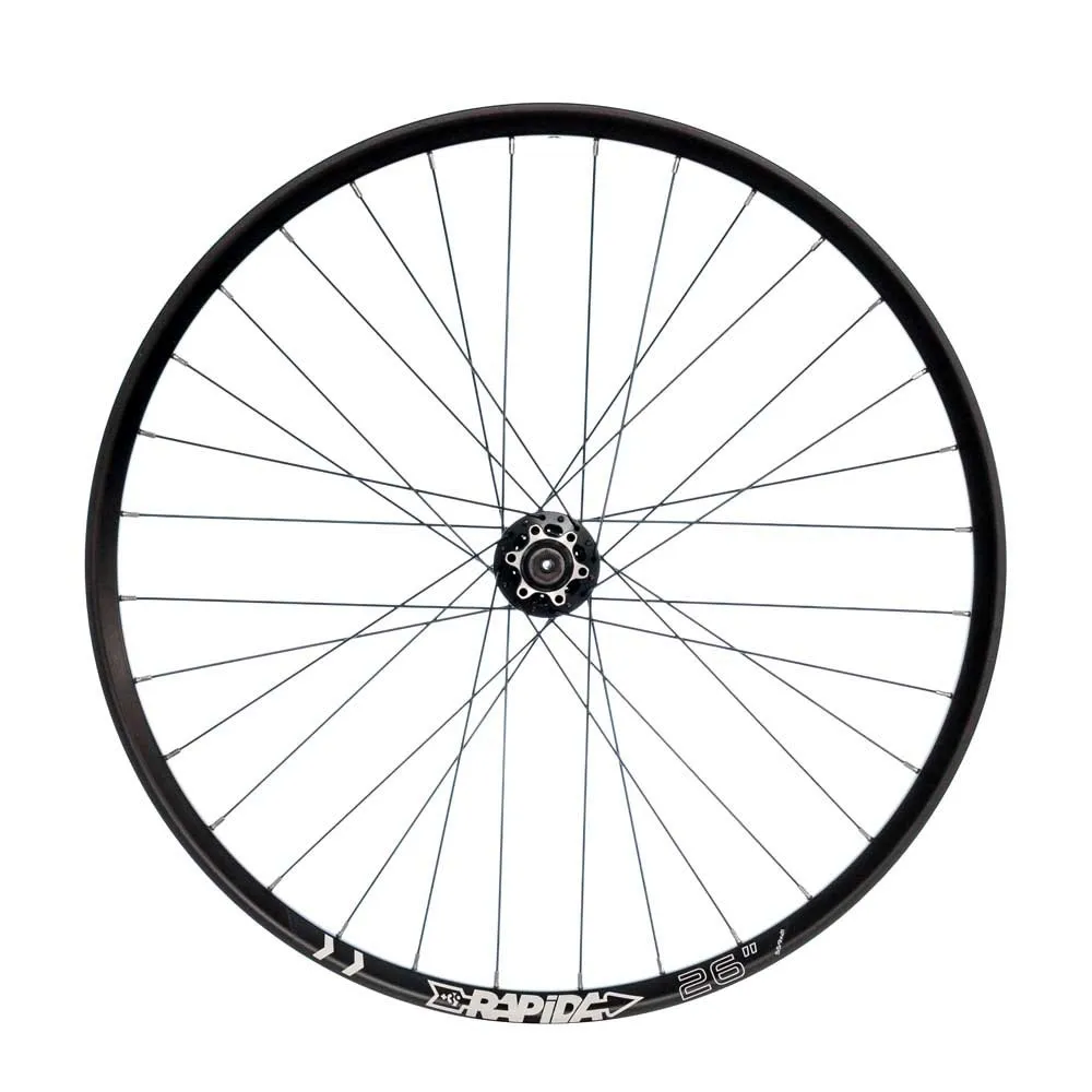 Rapida Taurus 26´´ Disk Mtb Framhjul, Black, One Size, One Size