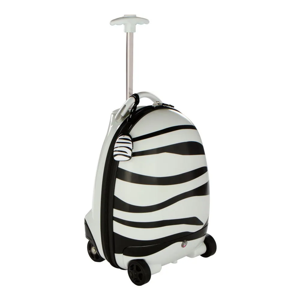 Rastar Zebra Ryggsäck Med Hjul, White / black