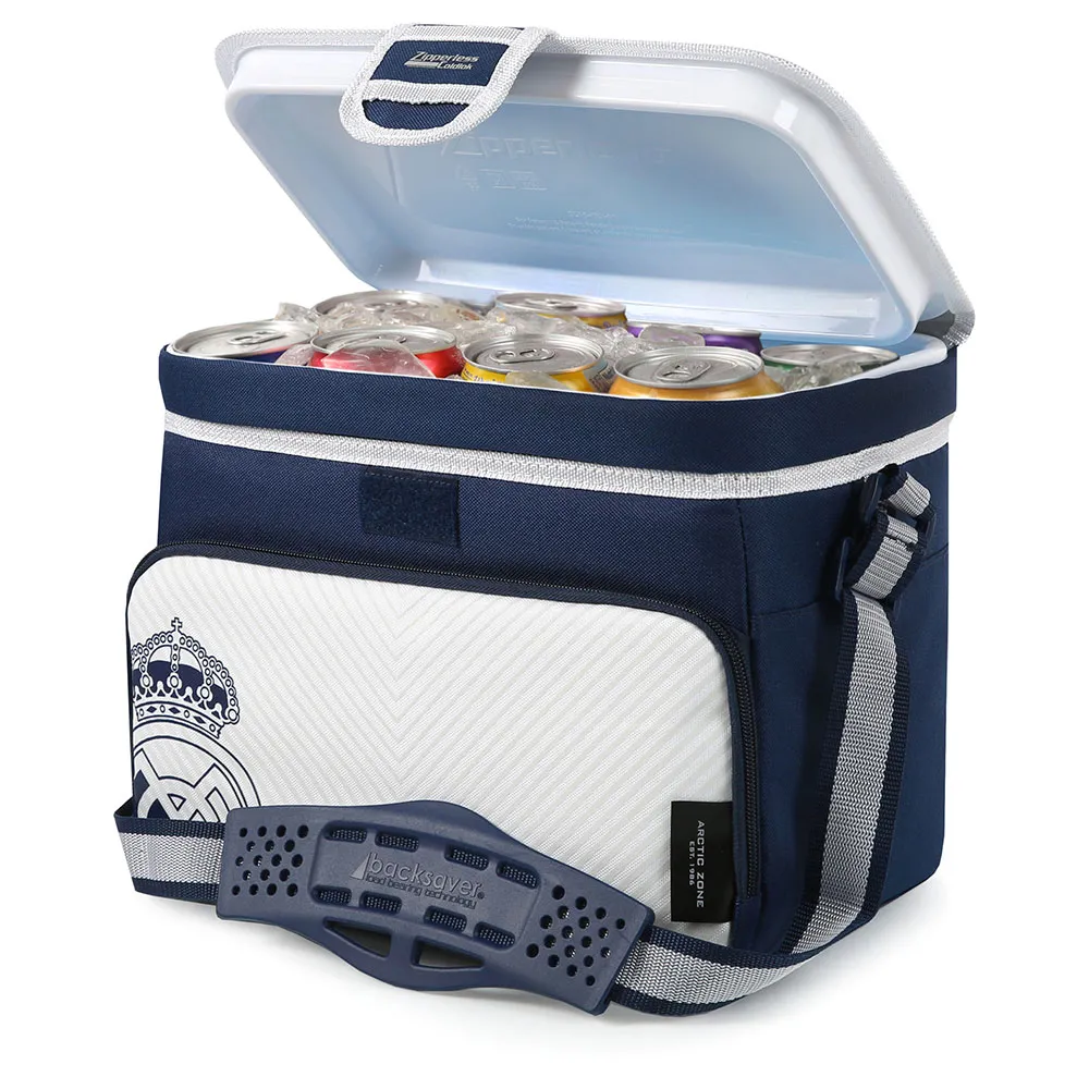 REAL Hardbody® Mjuk Bärbar Kylare 31.8x18.7x21.9 Cm, White / blue, One Size