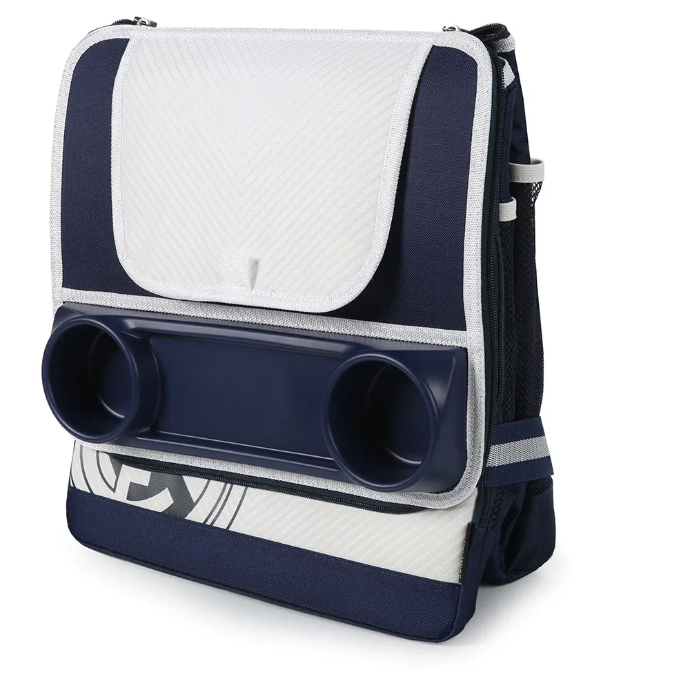 REAL Rullande Kylväska 34.00x27.9x35.1 Cm, White / blue, One Size