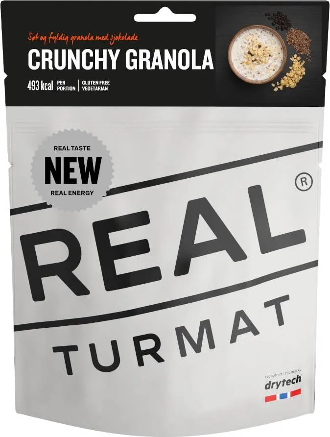 Real turmat Granola With Chocolate, Grey, 350g Real turmat Granola With Chocolate, Grey, 350g