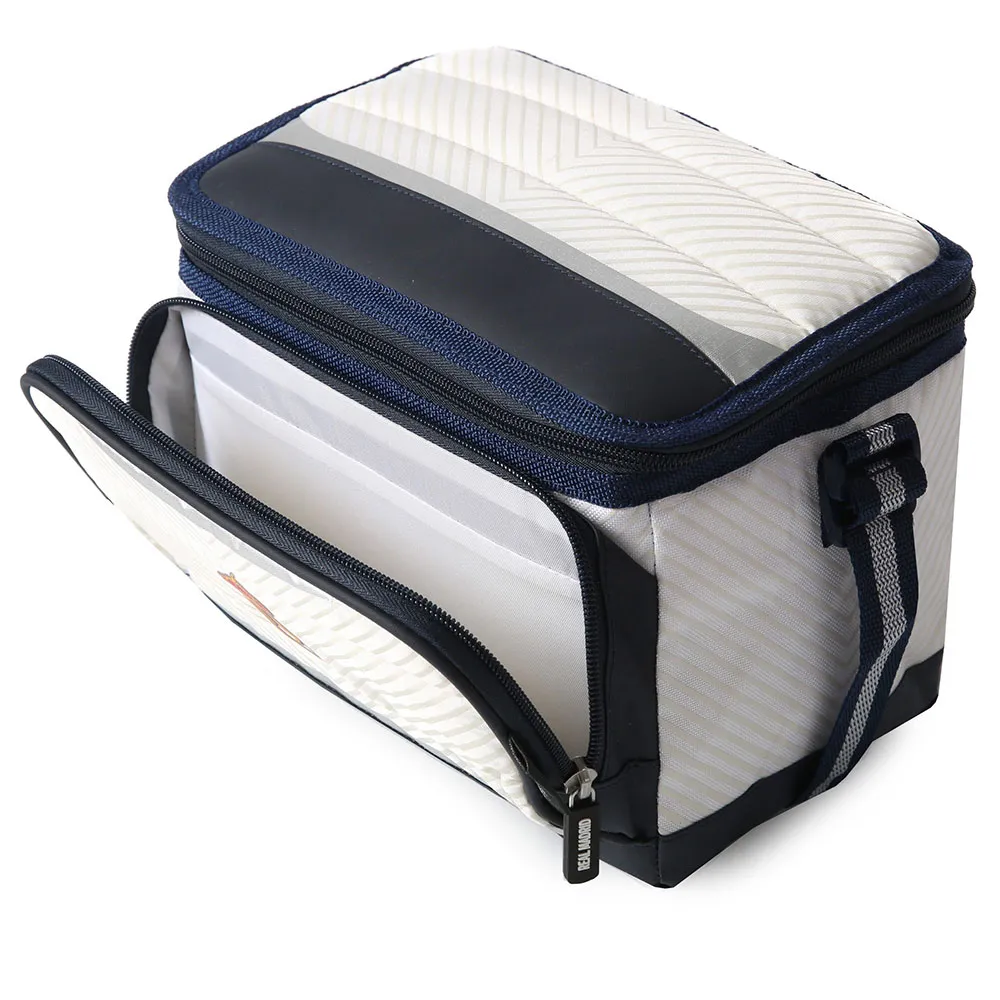 REAL Ultimate Mjuk Bärbar Kylare 24.13x16.51x16.51 Cm, White / blue, One Size
