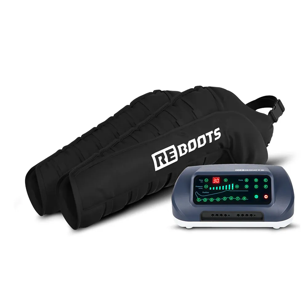 Reboots One 2.0 8 Chambers Pressoterapi Arm Manschett 2 Enheter, Black, One Size