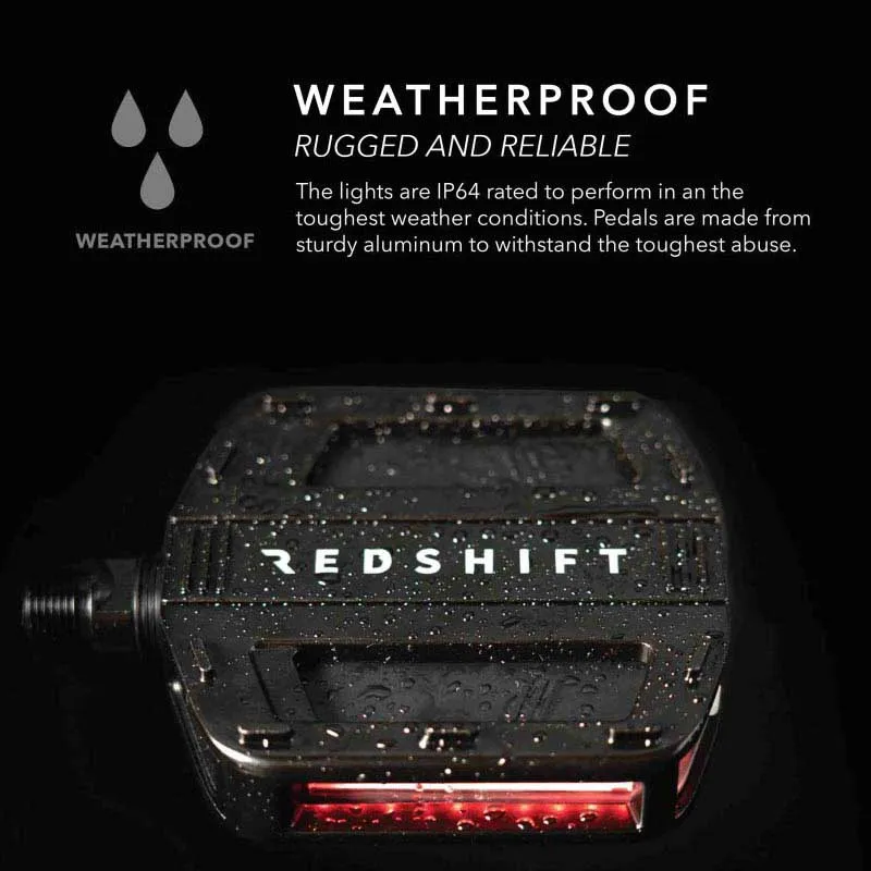 Redshift Arclight Cykelpedaler, Black / red, One Size