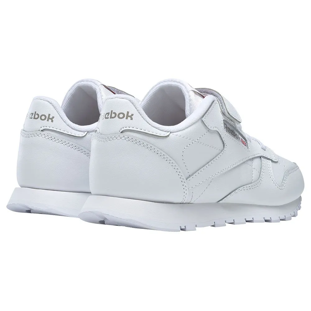 Reebok Leather 1v Velcro Skor, White / carbon / vector blue, EU 31 1/2