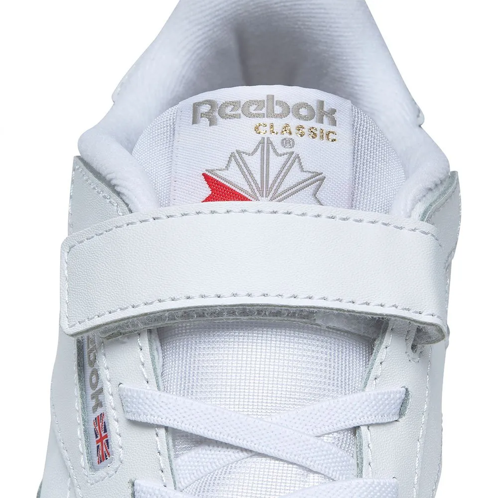 Reebok Leather 1v Velcro Skor, White / carbon / vector blue, EU 31 1/2