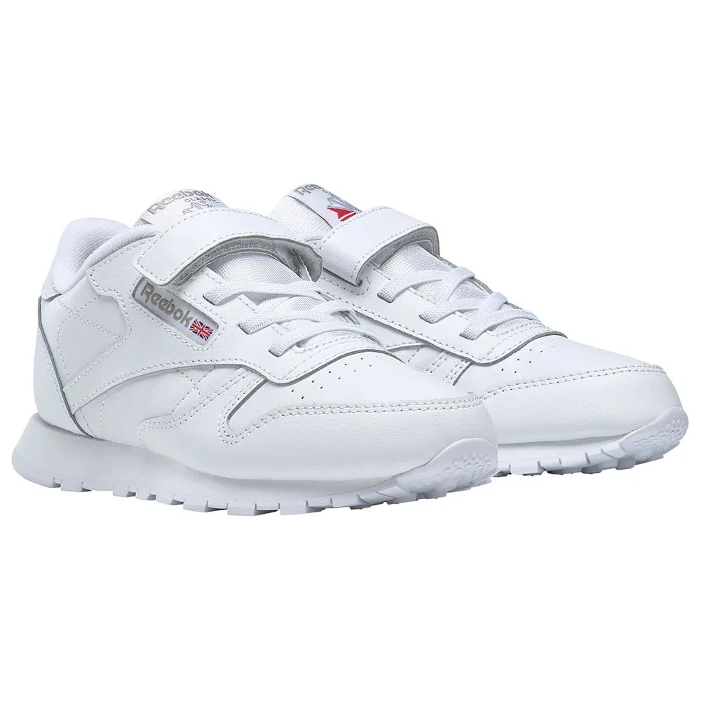 Reebok Leather 1v Velcro Skor, White / carbon / vector blue, EU 31 1/2