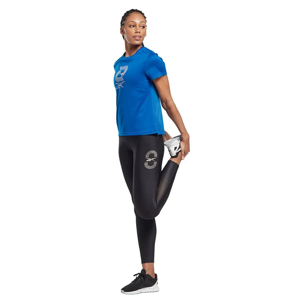 Reebok Speedwick Graphic T-shirt Med Korta ärmar female, Vector blue Reebok Speedwick Graphic T-shirt Med Korta ärmar female, Vector blue