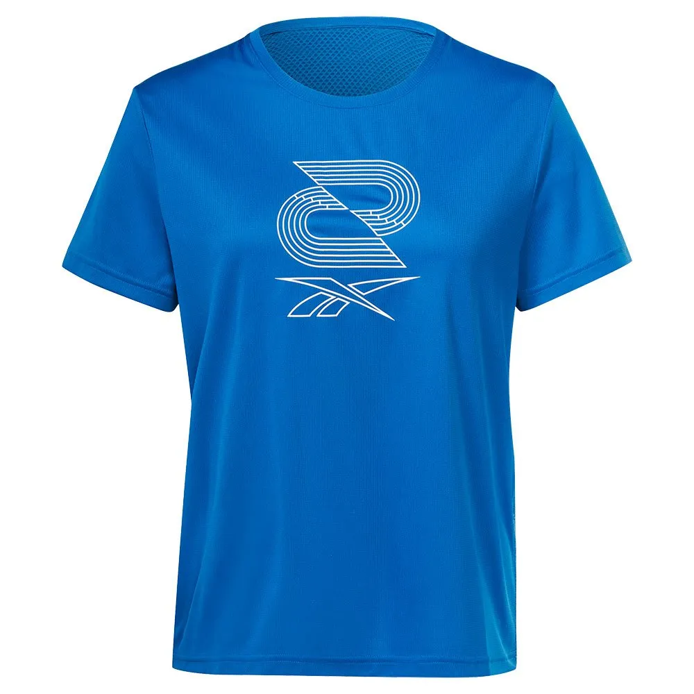 Reebok Speedwick Graphic T-shirt Med Korta ärmar female, Vector blue Reebok Speedwick Graphic T-shirt Med Korta ärmar female, Vector blue