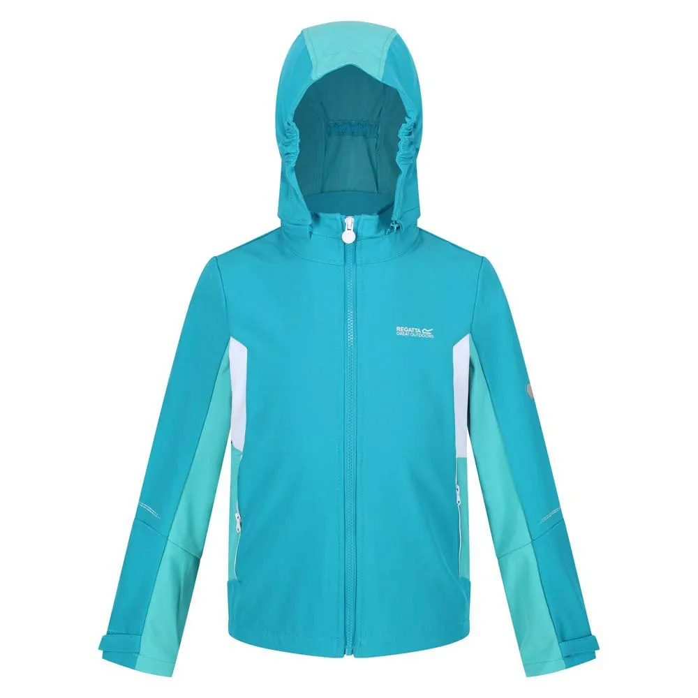 Regatta Acidity V Softshelljacka, Enamel / turquoise, 3-4Y