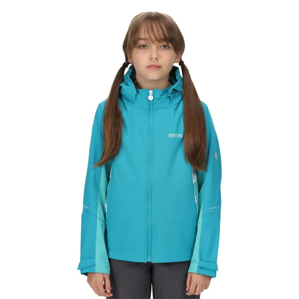 Regatta Acidity V Softshelljacka, Enamel / turquoise, 3-4Y
