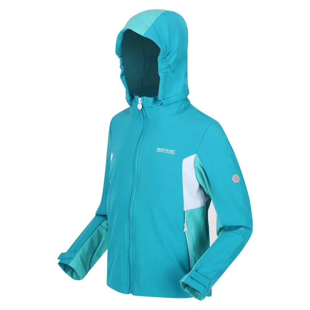 Regatta Acidity V Softshelljacka, Enamel / turquoise, 3-4Y