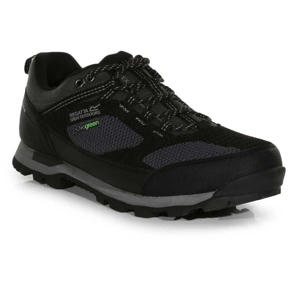 Regatta Blackthorn Evo Low Vandringsskor, Black / dark steel