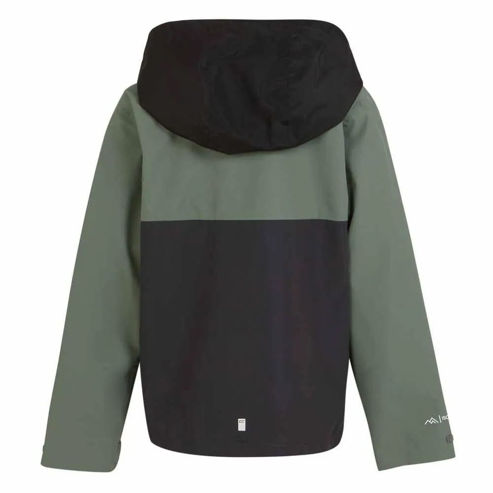 Regatta Hanleigh Jacka, Black / agave green, 7-8Y