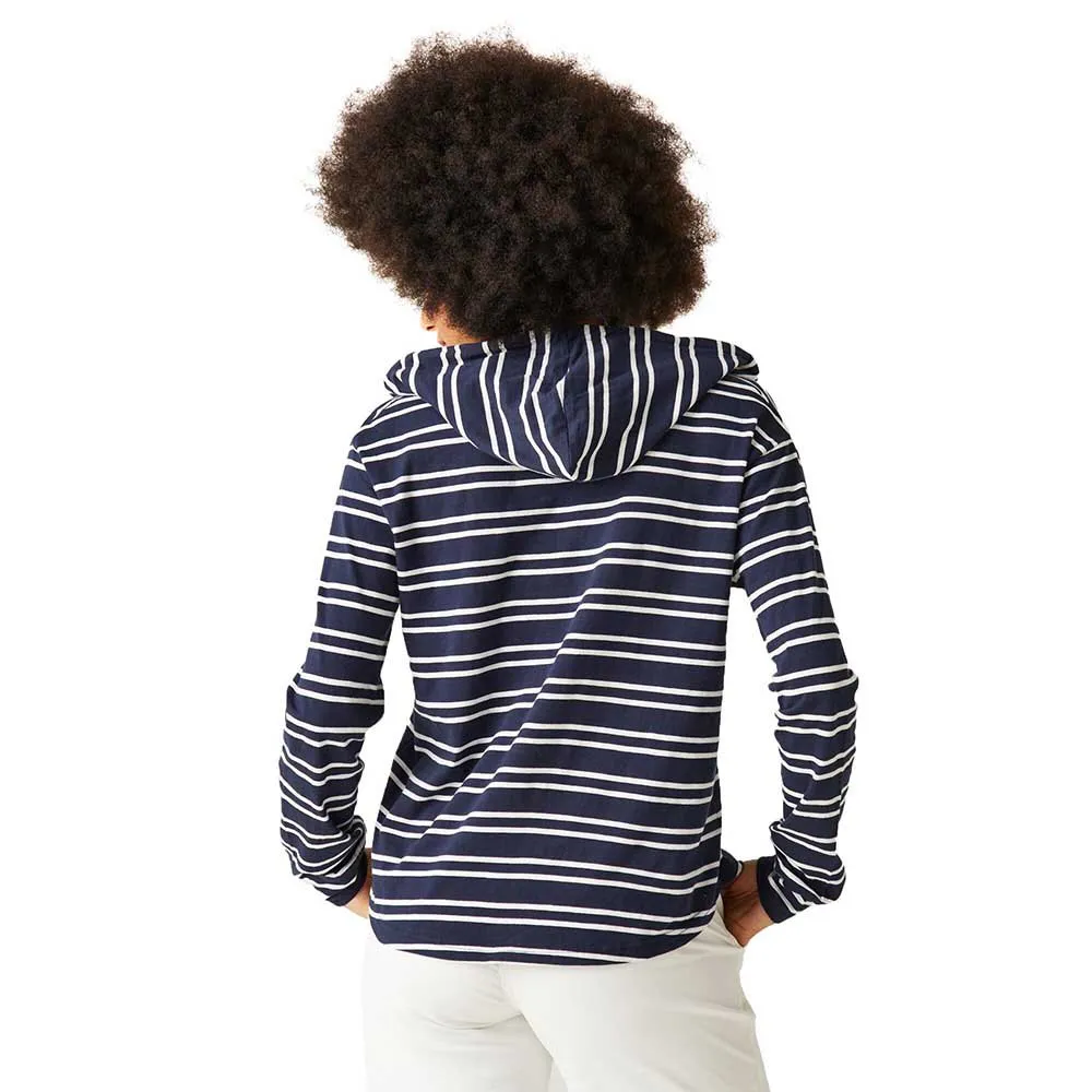 Regatta Minerve T-shirt Med Lång ärm, Navy / white