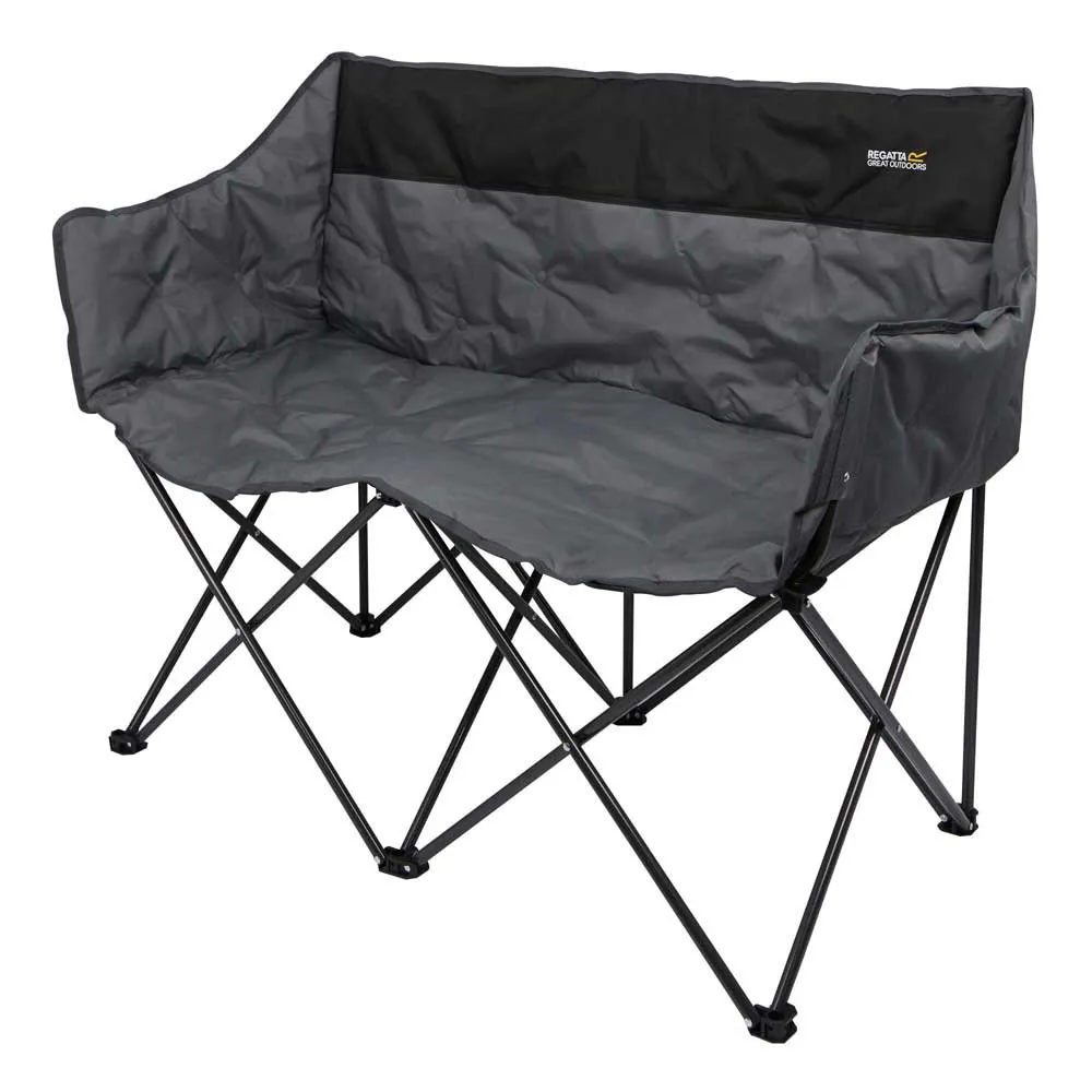 Regatta Navas Double Stol, Black / ebony grey / aluminium grey, One Size
