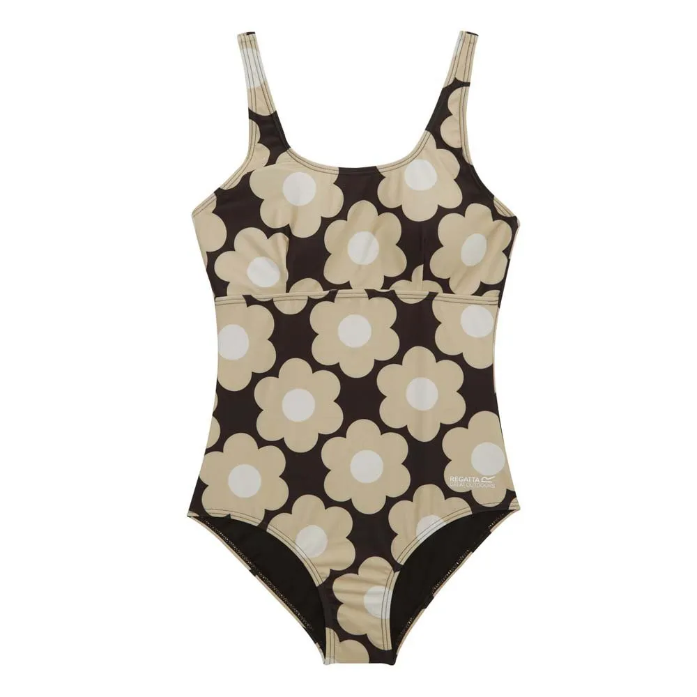 Regatta Orla Ii Baddräkt female, Black sixties daisy