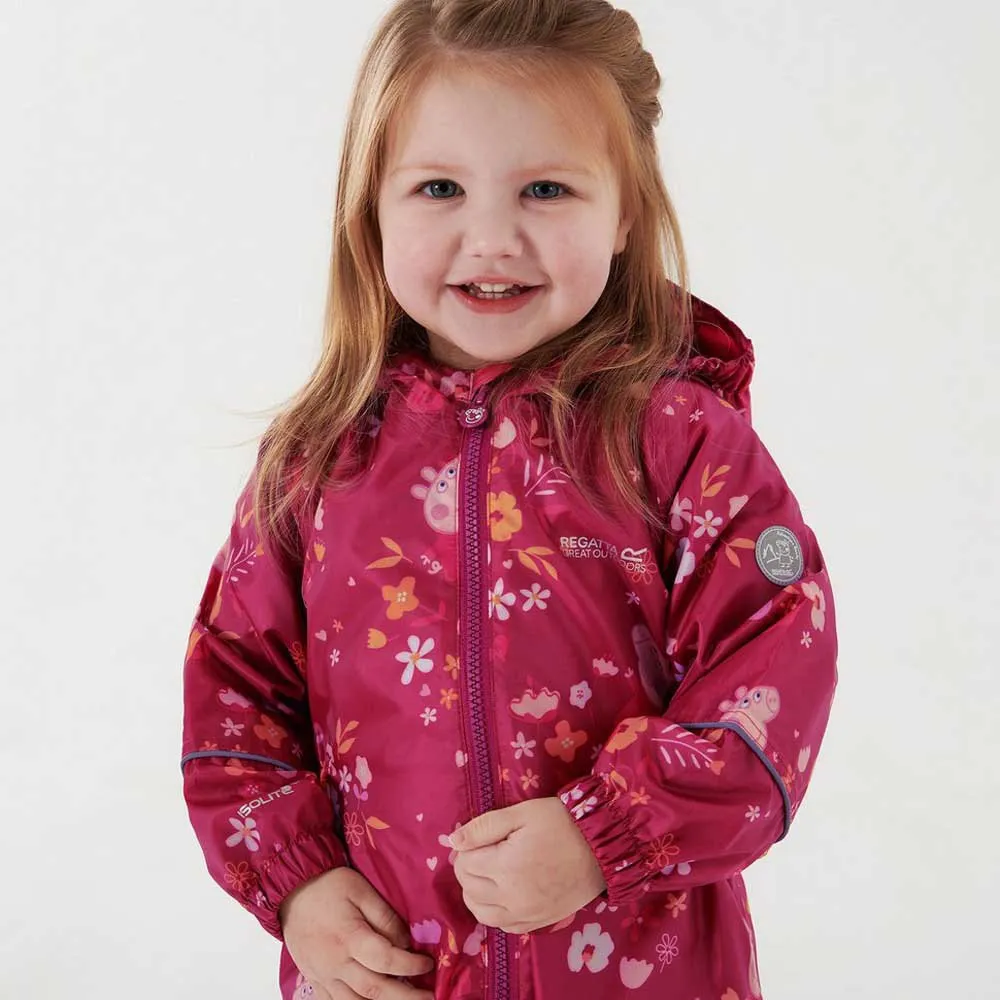 Regatta Peppa Pig Pobble Overall, Berry pink / autumn, 3-4Y