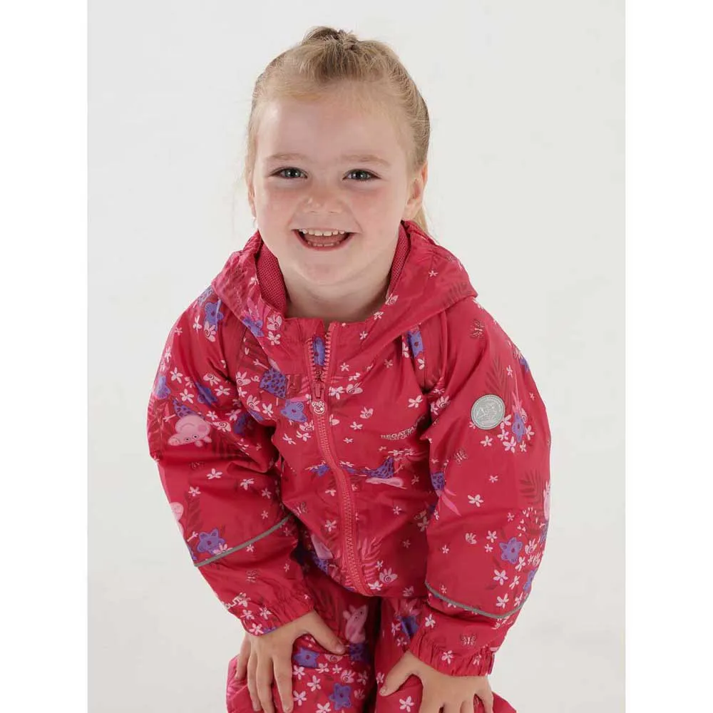 Regatta Peppa Pobble Overall, Pink fusion, 3-4Y