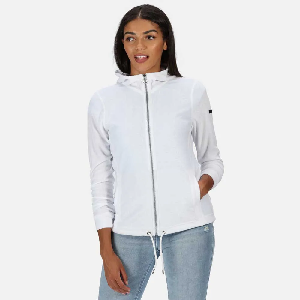 Regatta Ranielle Fleecejacka Med Huva, White