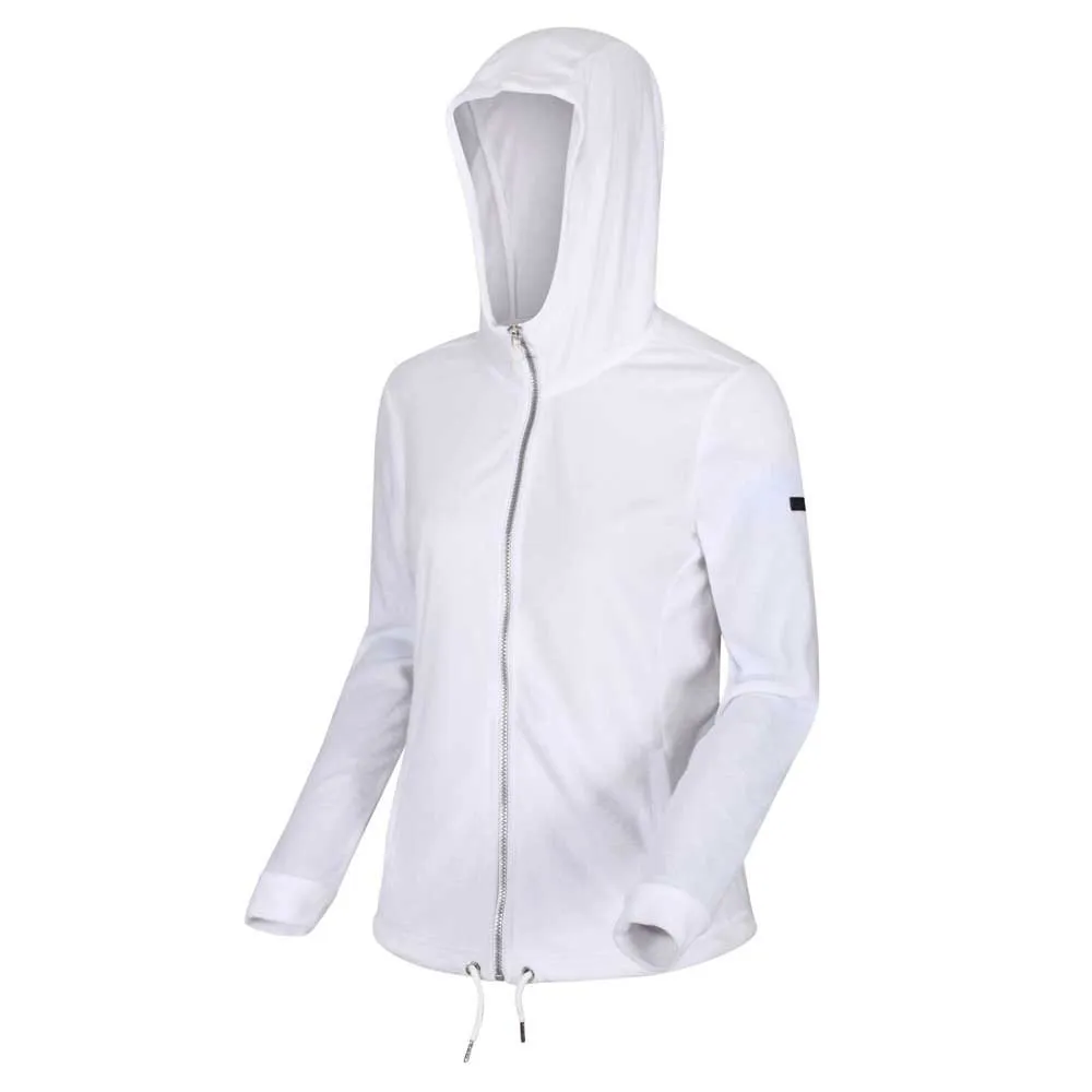Regatta Ranielle Fleecejacka Med Huva, White