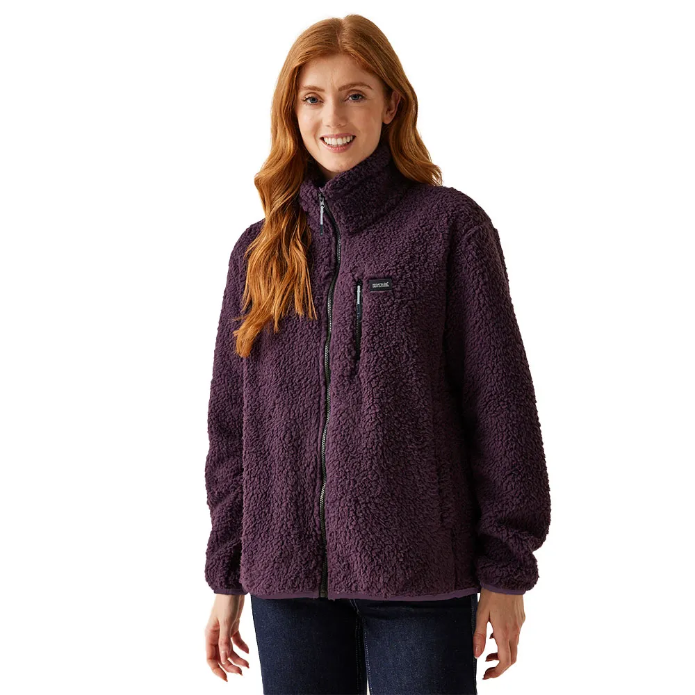 Regatta Ria Fleecejacka Med Dragkedja, Deep plum