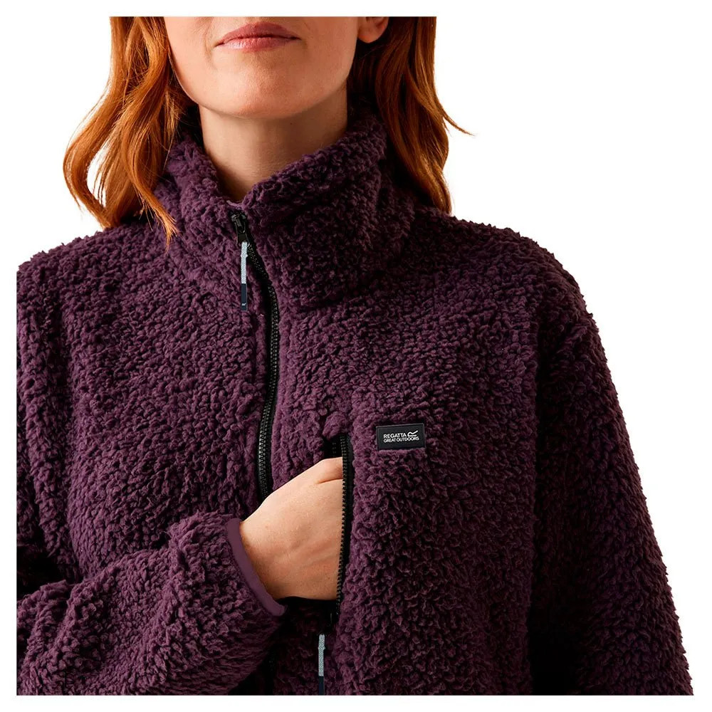 Regatta Ria Fleecejacka Med Dragkedja, Deep plum