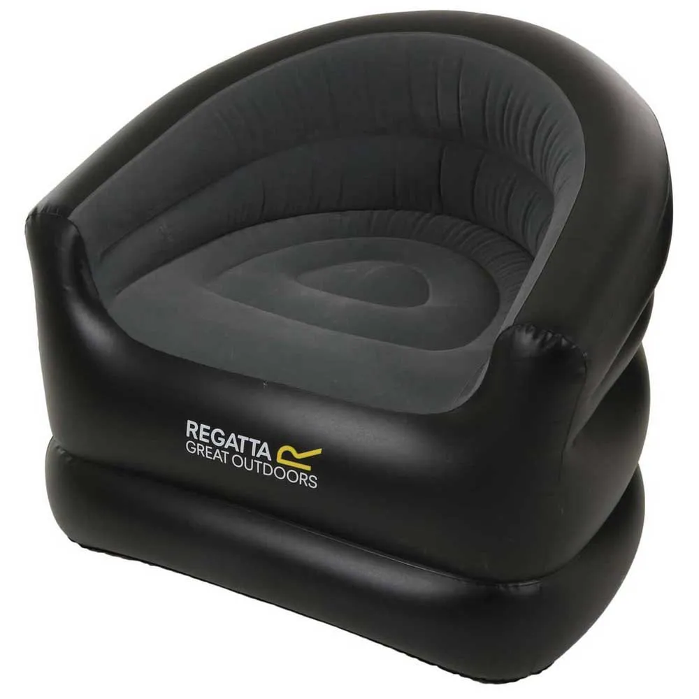 Regatta Viento Infla Uppblåsbar Soffa, Black / ebony grey / aluminium grey, One Size