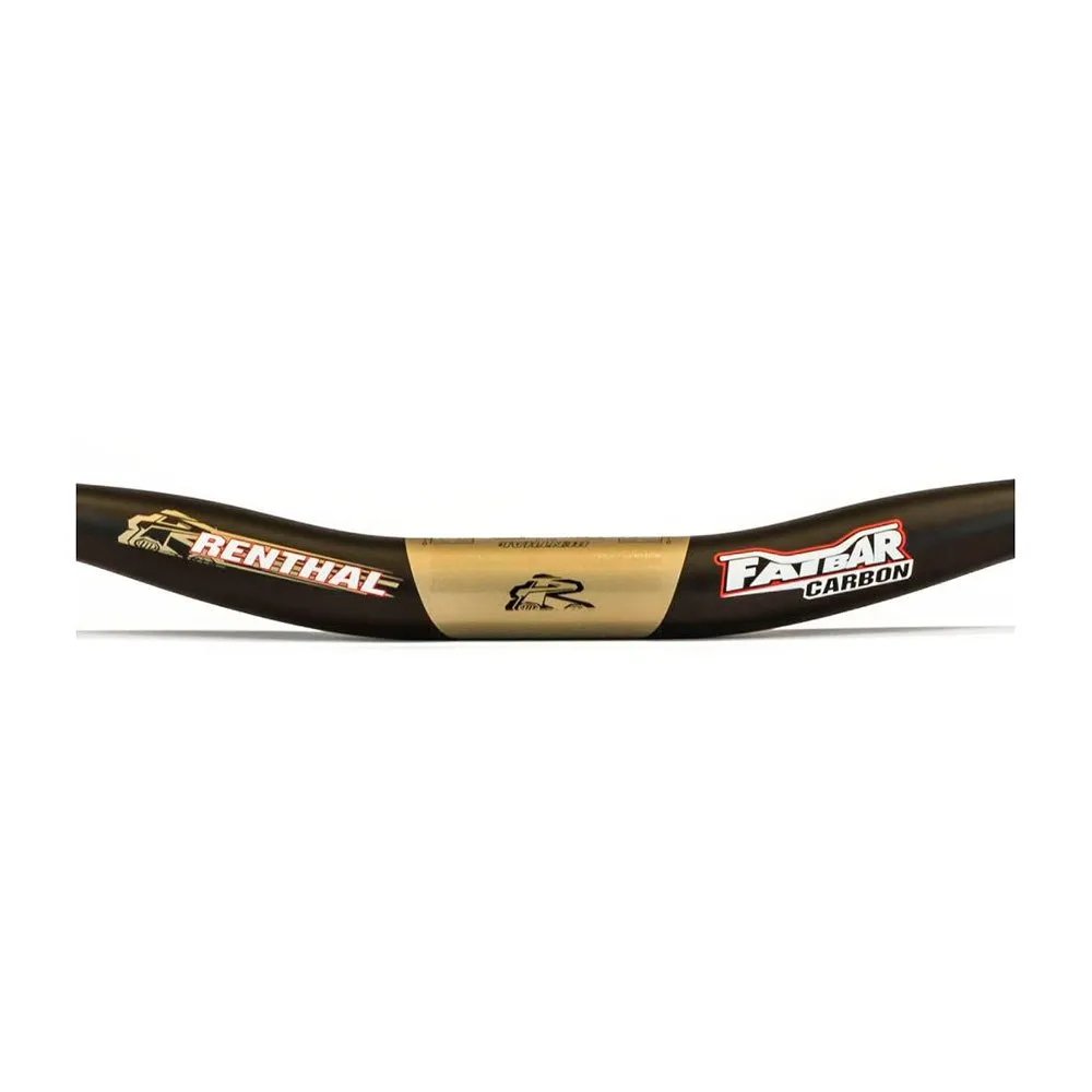 Renthal Fatbar Carbon V2 40 Mm Styre, Black / gold, 31.8mm, 800mm