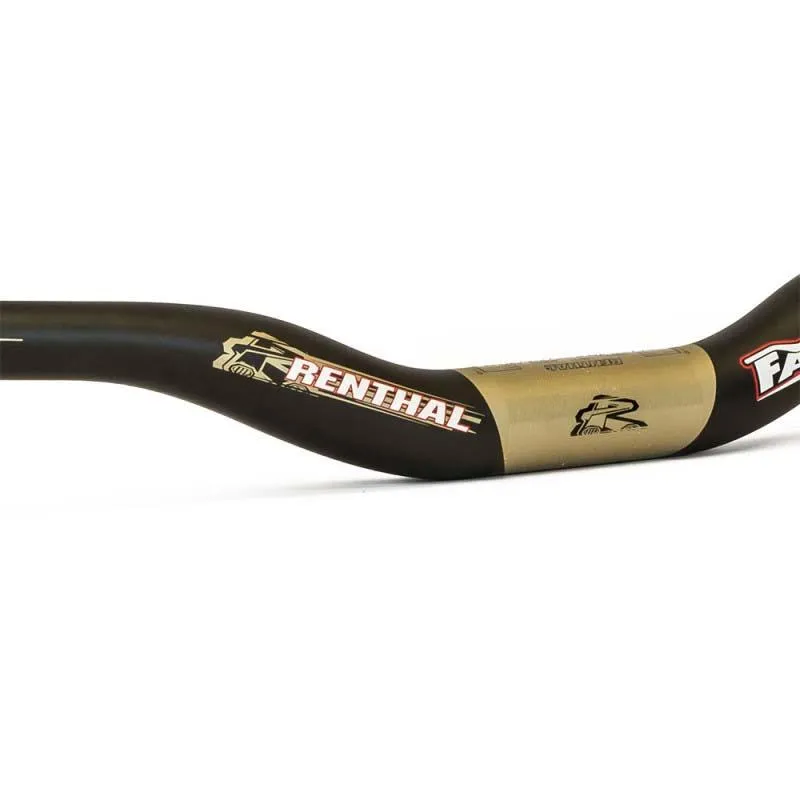 Renthal V2 Fatbar Carbon Rise 20 Mm Styre, Black / aluminium gold, 31.8mm, 800mm Renthal V2 Fatbar Carbon Rise 20 Mm Styre, Black / aluminium gold, 31.8mm, 800mm