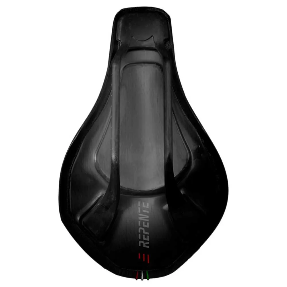 REPENTE Magnet Cykelsadel, Black / silver, 140mm