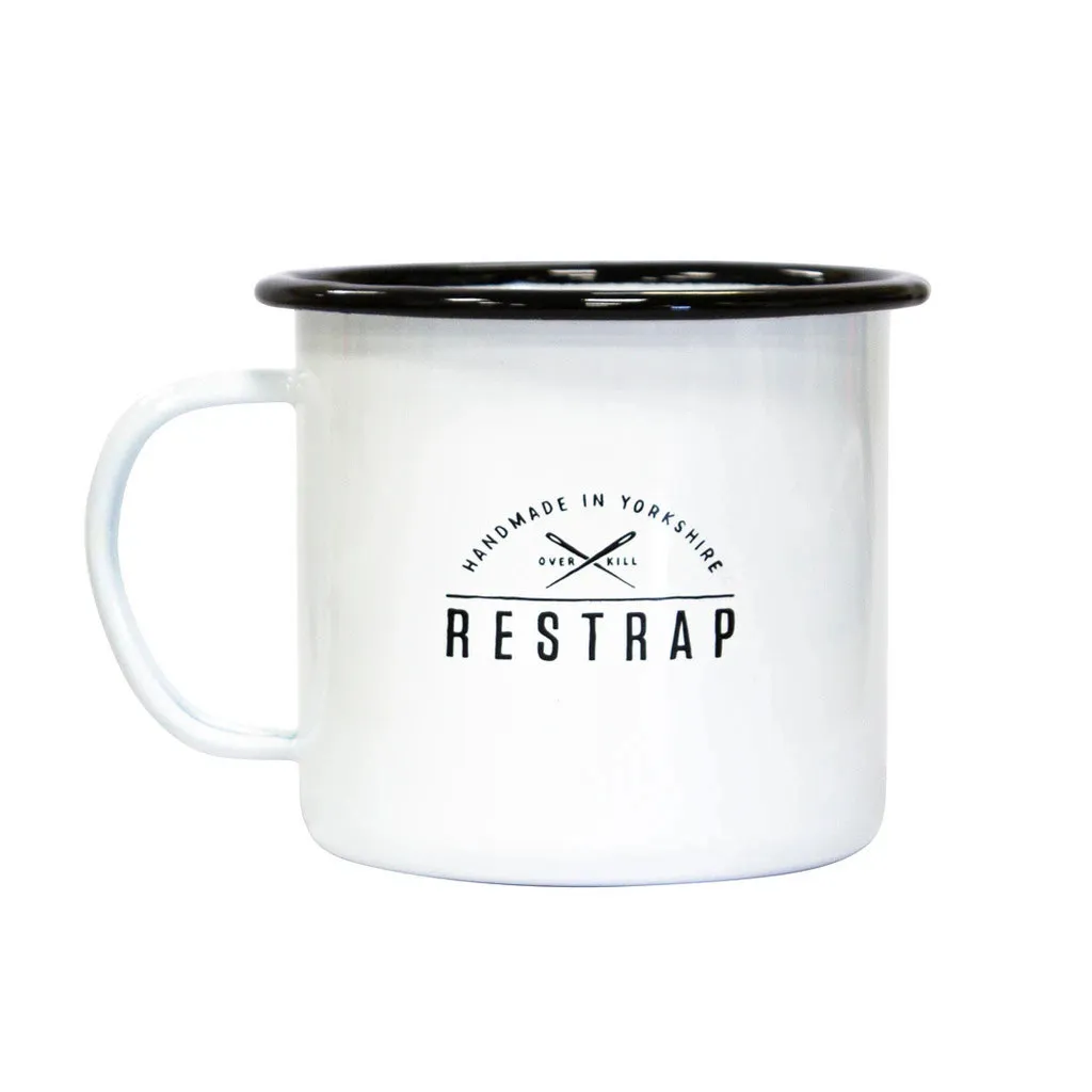 Restrap Enemel mugg vit