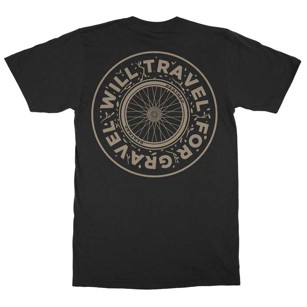 Restrap Will Travel For Gravel T-shirt Med Korta ärmar, Black, XL
