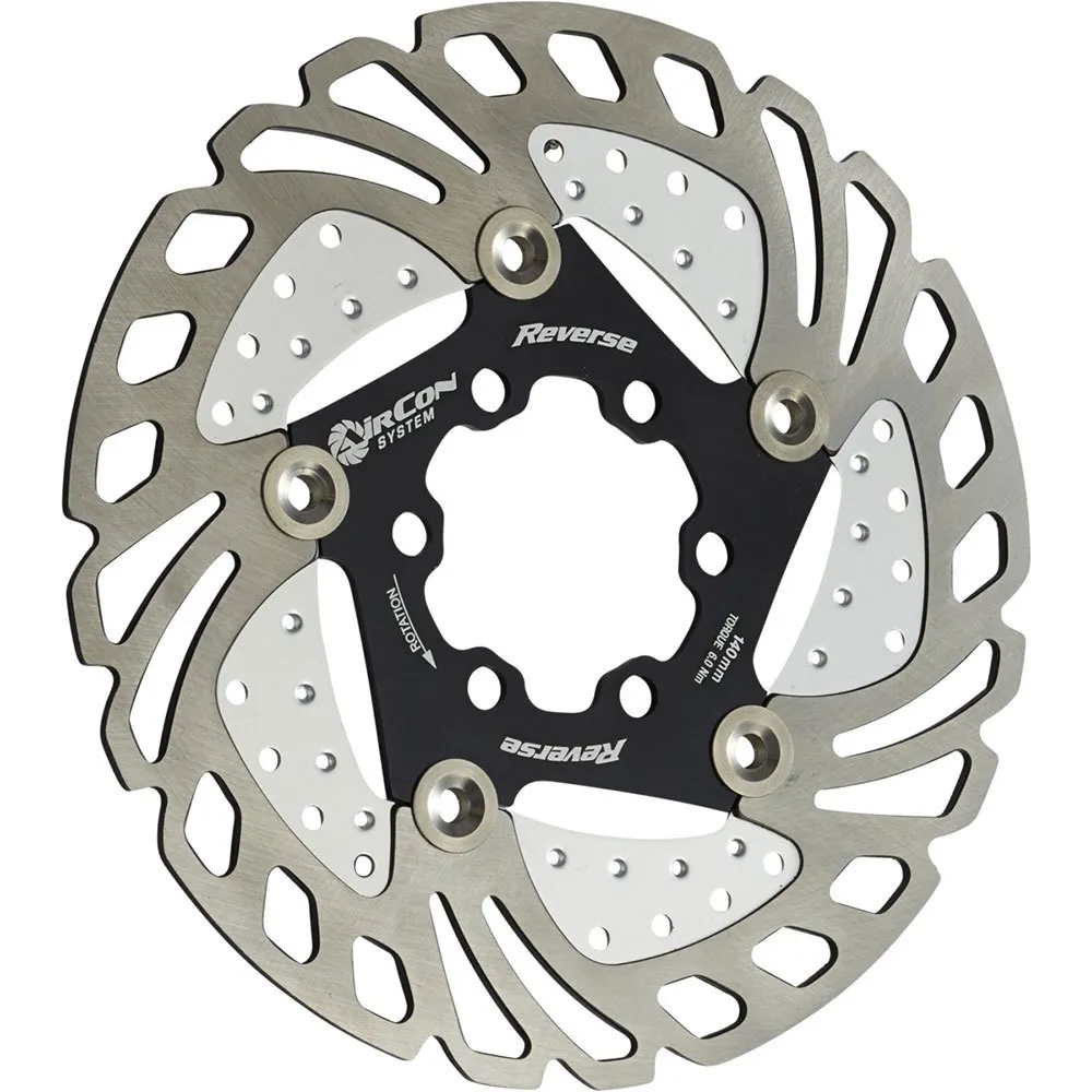 Reverse Components Air Con Bromsskiva, Silver / black, 160mm