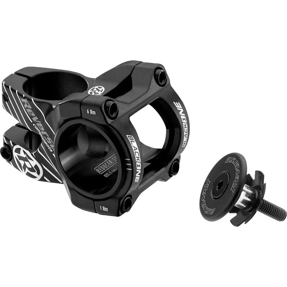 Reverse Components Black One D-2 31.8 Mm Cykelstyrstam, Black / grey, 35mm, 8º