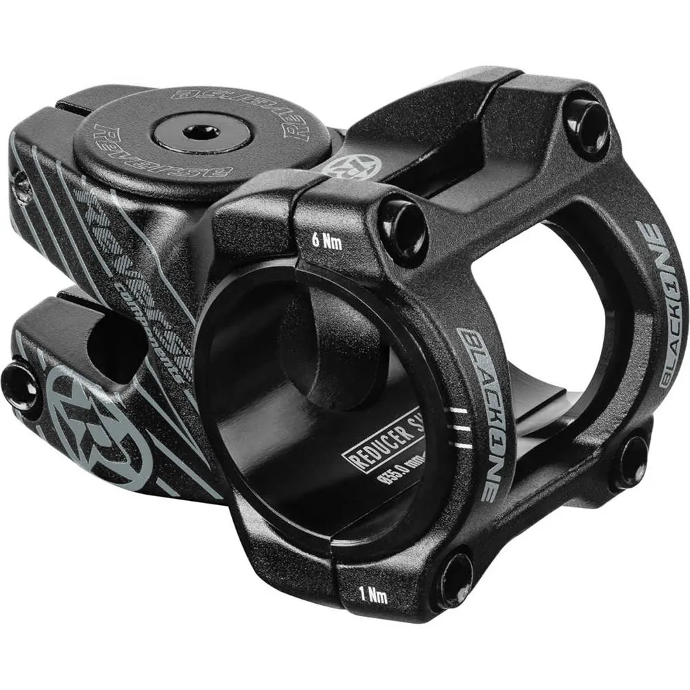 Reverse Components Black One D-2 31.8 Mm Cykelstyrstam, Black / grey, 35mm, 8º