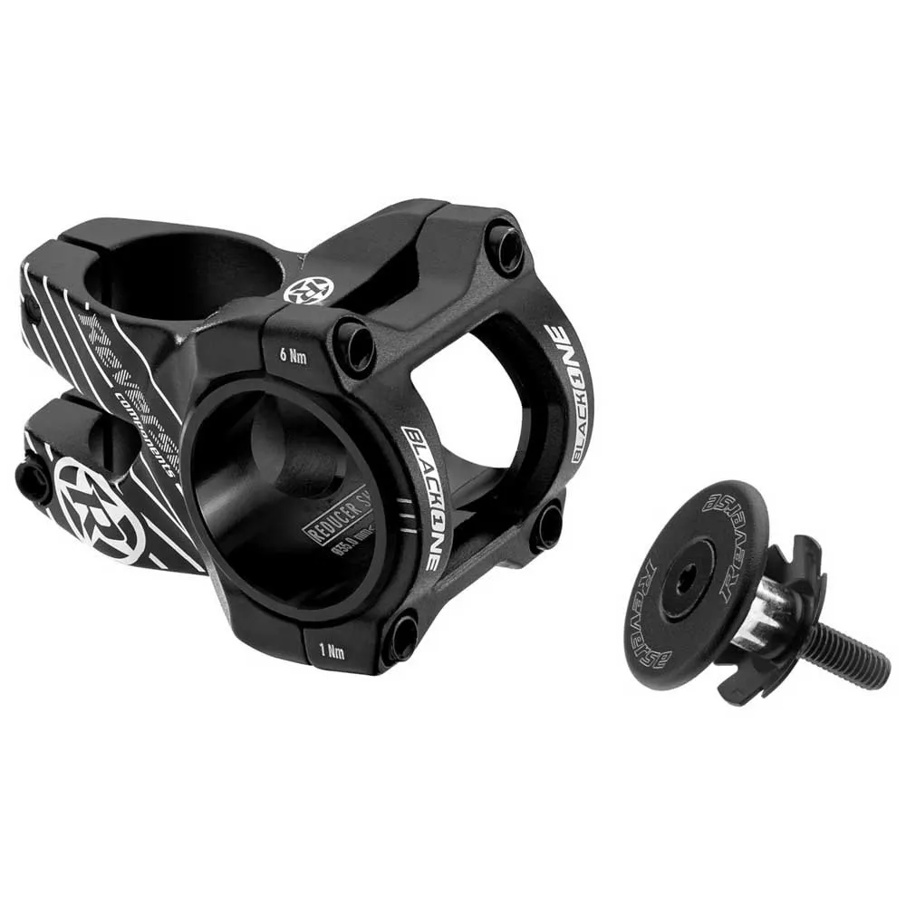Reverse Components Black-one D2 31.8 Mm Cykelstyrstam, Black / white, 35mm, 8º