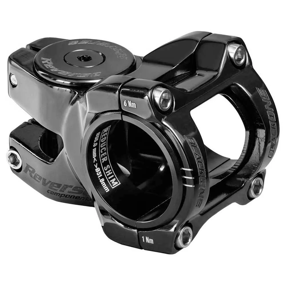 Reverse Components Black-one Titanium D2 31.8-35 Mm Cykelstyrstam, Black, 35mm, 8º