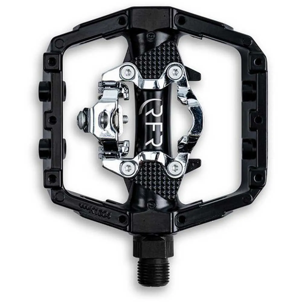 RFR Flat & Click Cykelpedaler, Black / silver, One Size RFR Flat & Click Cykelpedaler, Black / silver, One Size