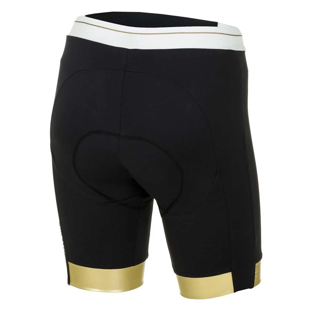 rh+ Preppy Cykelbyxor Utan Axelband, Black / white / gold rh+ Preppy Cykelbyxor Utan Axelband, Black / white / gold