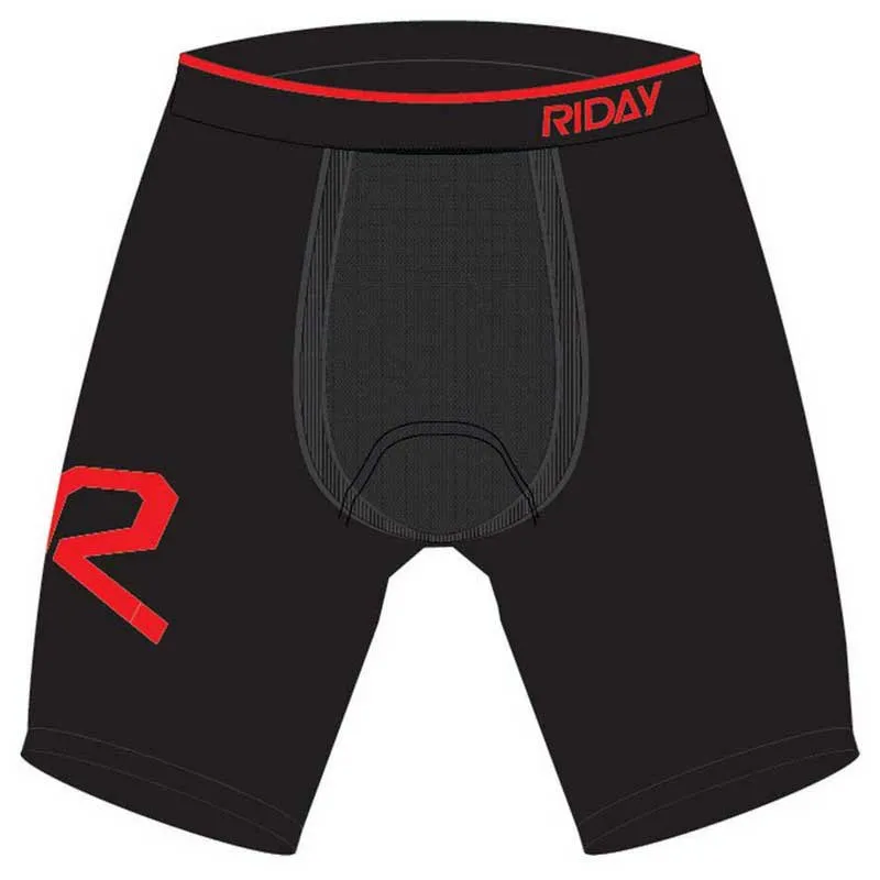 Riday Logo Baslager Shorts, Black / red
